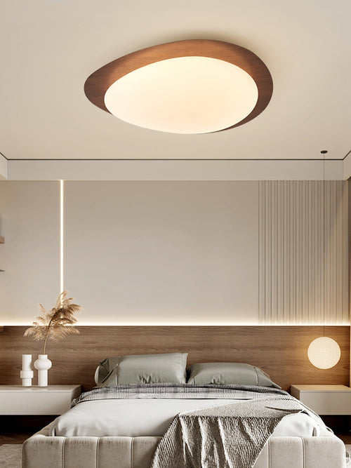 WOW Pebble Walnut Ceiling Light