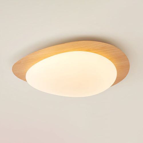 WOW Pebble Walnut Ceiling Light