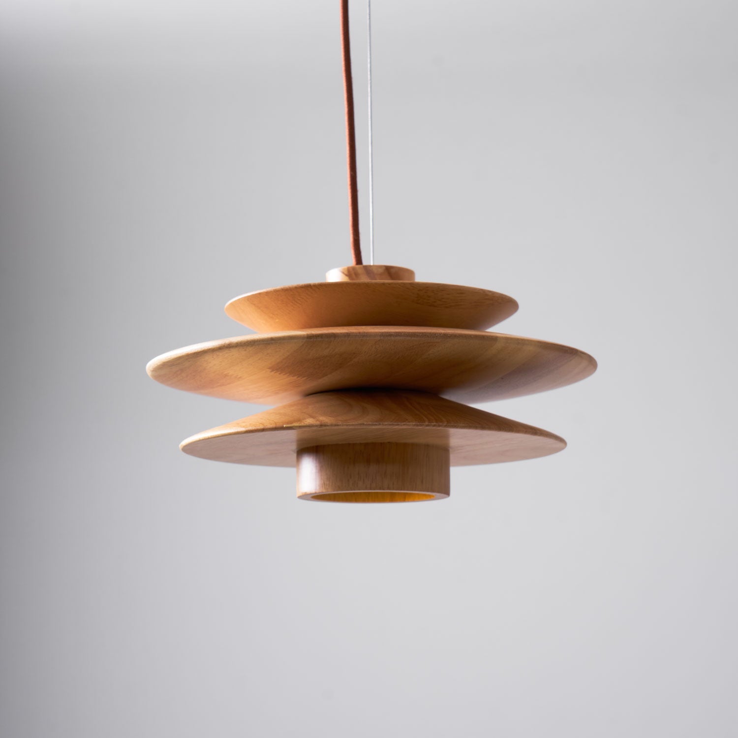 WOW Cascade Wooden Disc Pendant Lamp