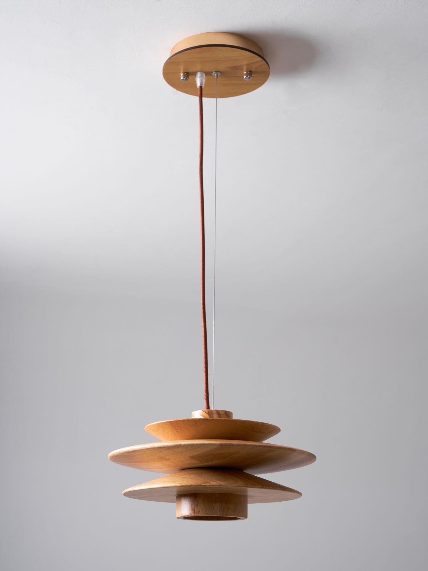 WOW Cascade Wooden Disc Pendant Lamp