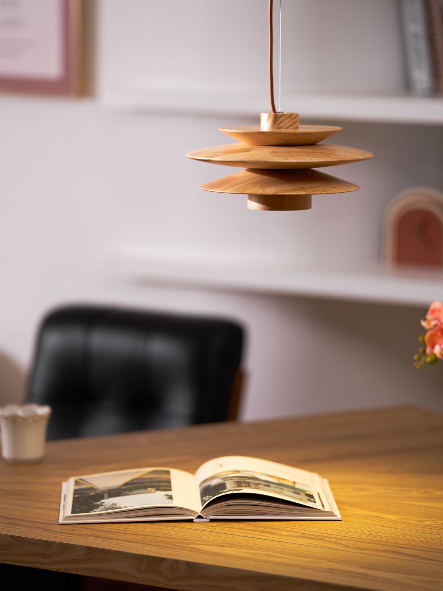 WOW Cascade Wooden Disc Pendant Lamp