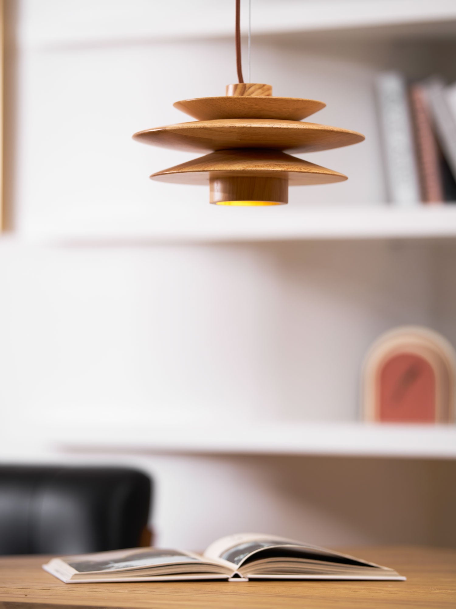WOW Cascade Wooden Disc Pendant Lamp