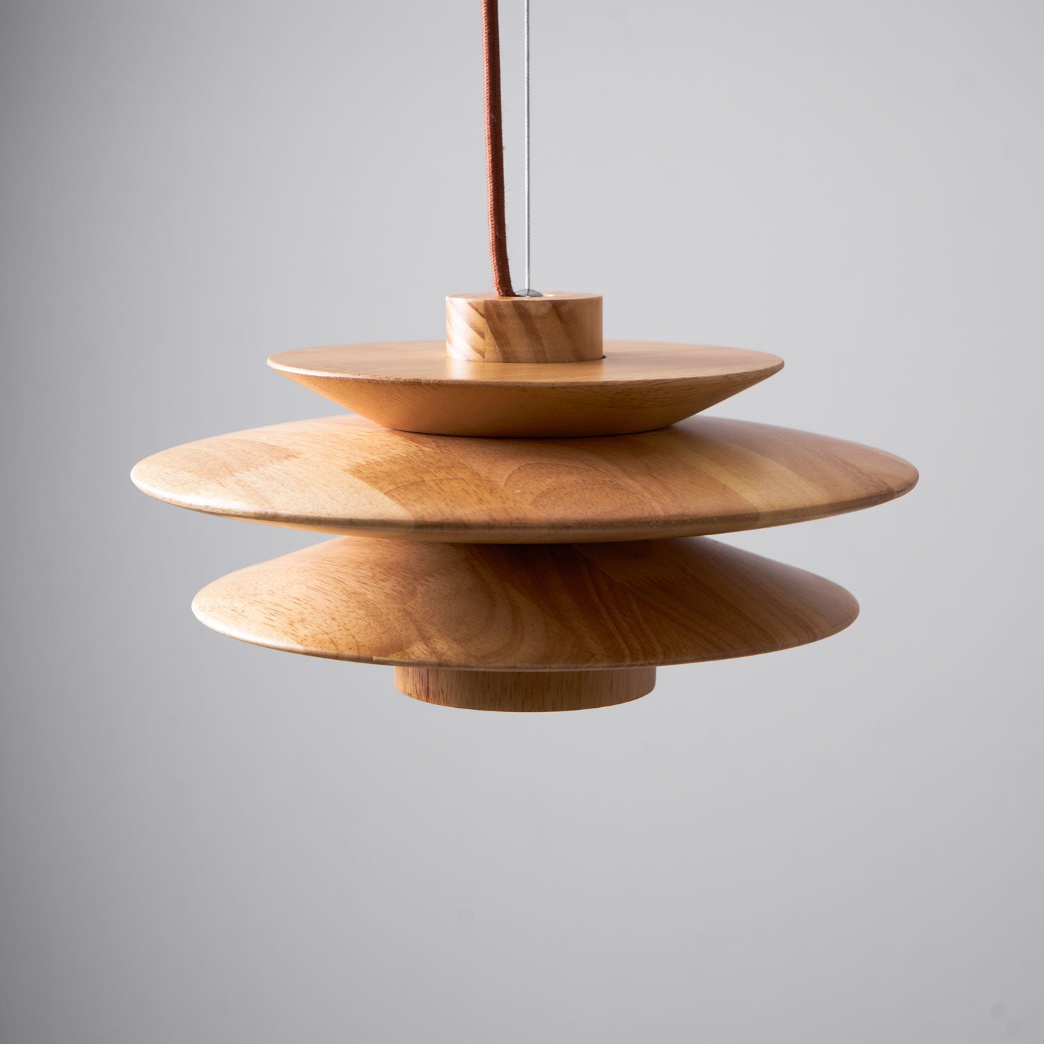 WOW Cascade Wooden Disc Pendant Lamp