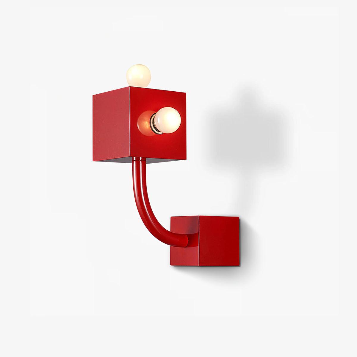 WOW Red Cube Wall Lamp