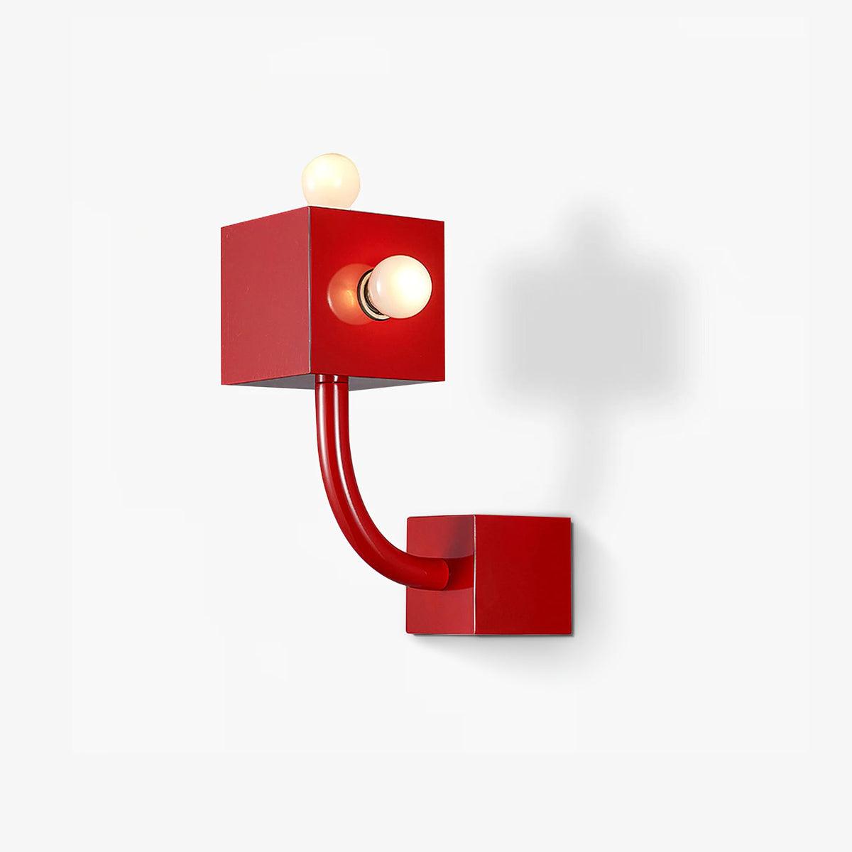 WOW Red Cube Wall Lamp