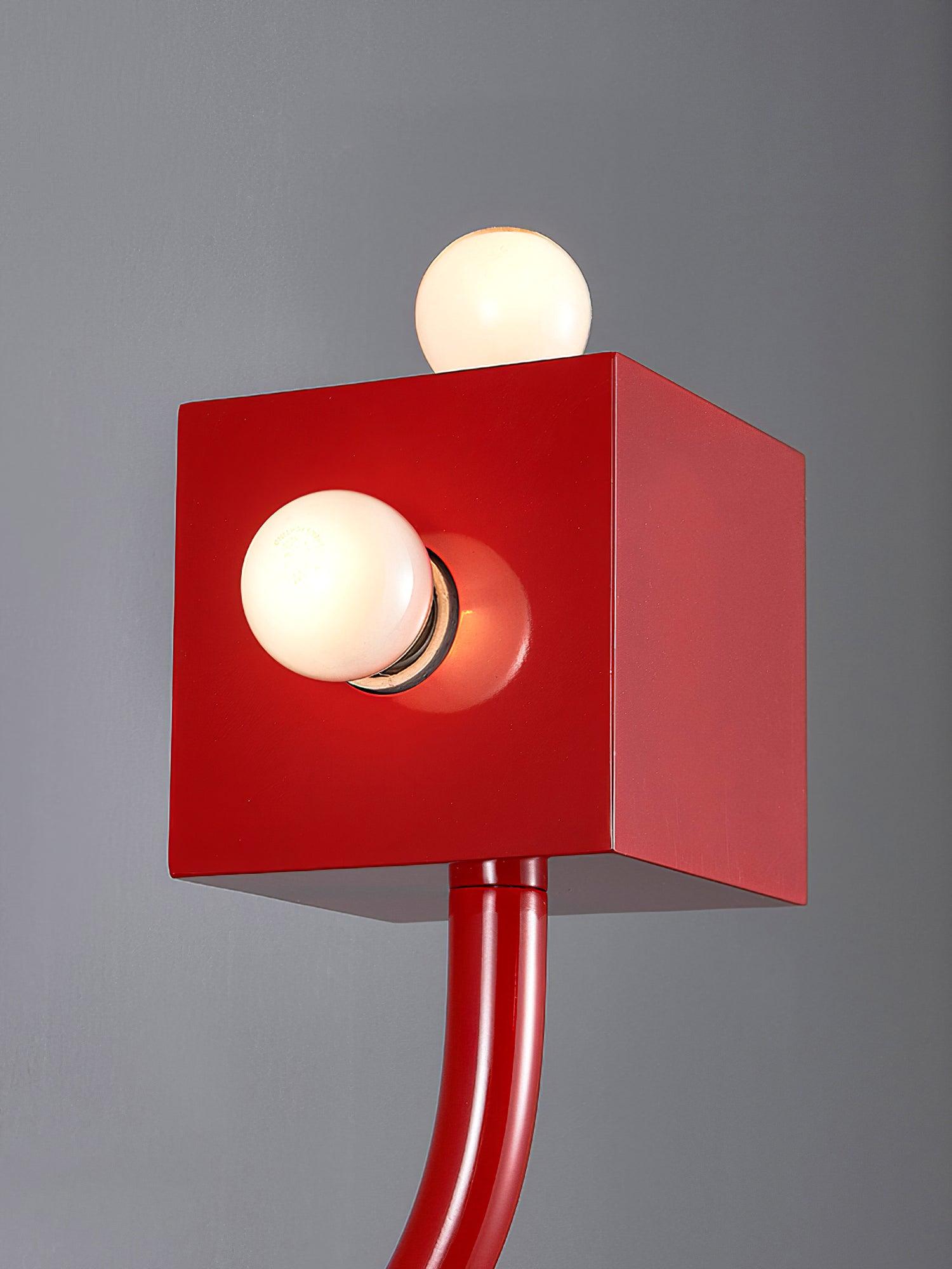 WOW Red Cube Wall Lamp