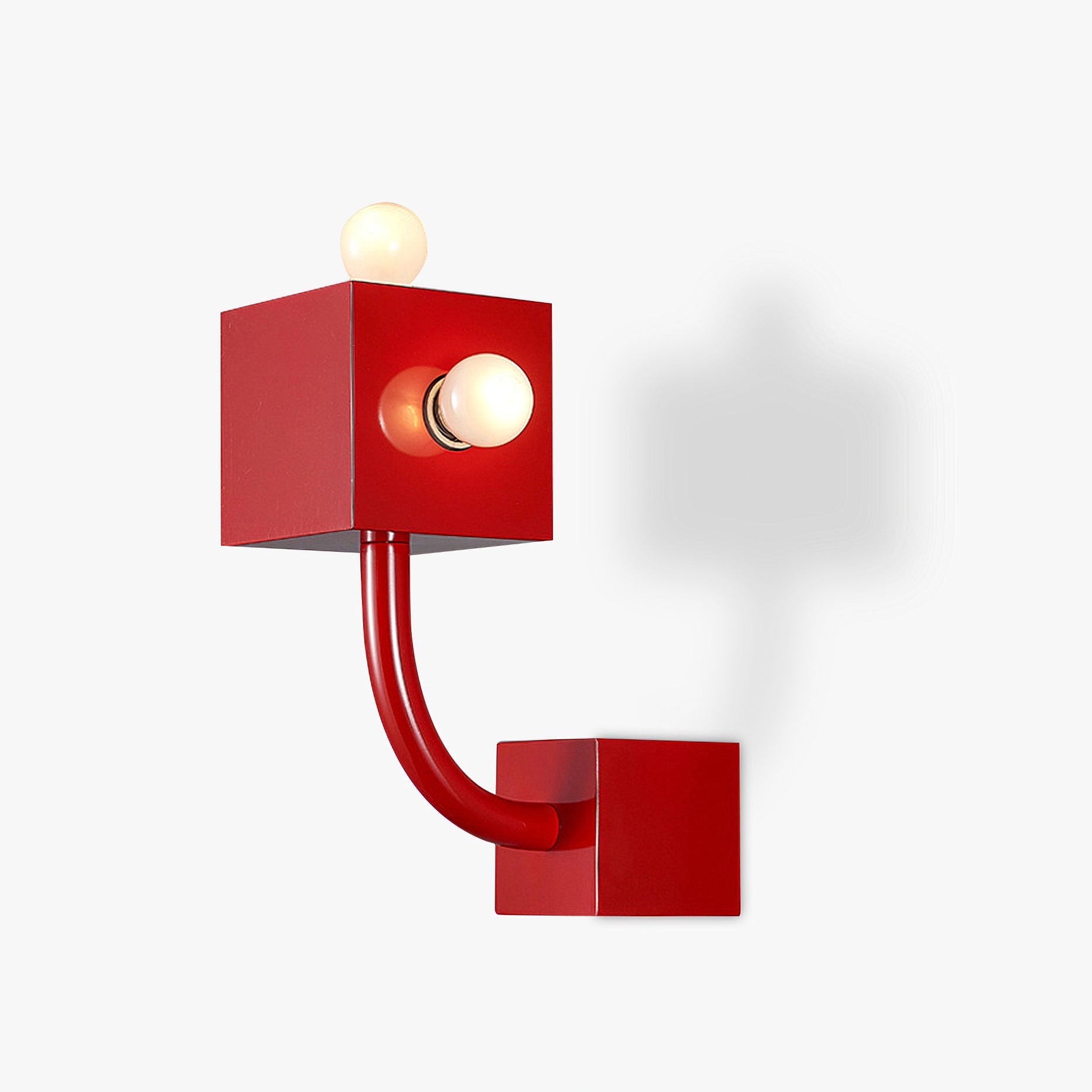 WOW Red Cube Wall Lamp