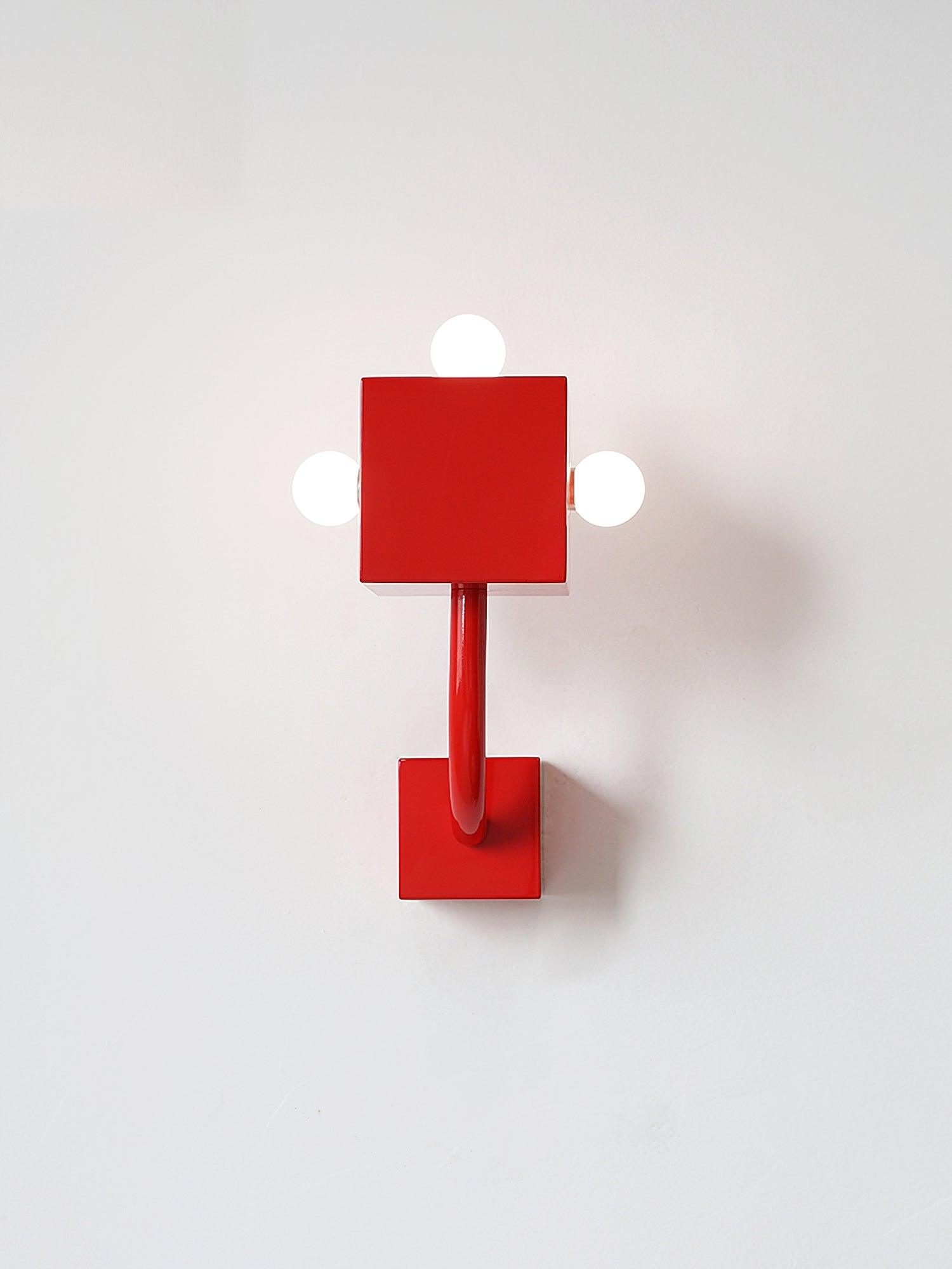 WOW Red Cube Wall Lamp