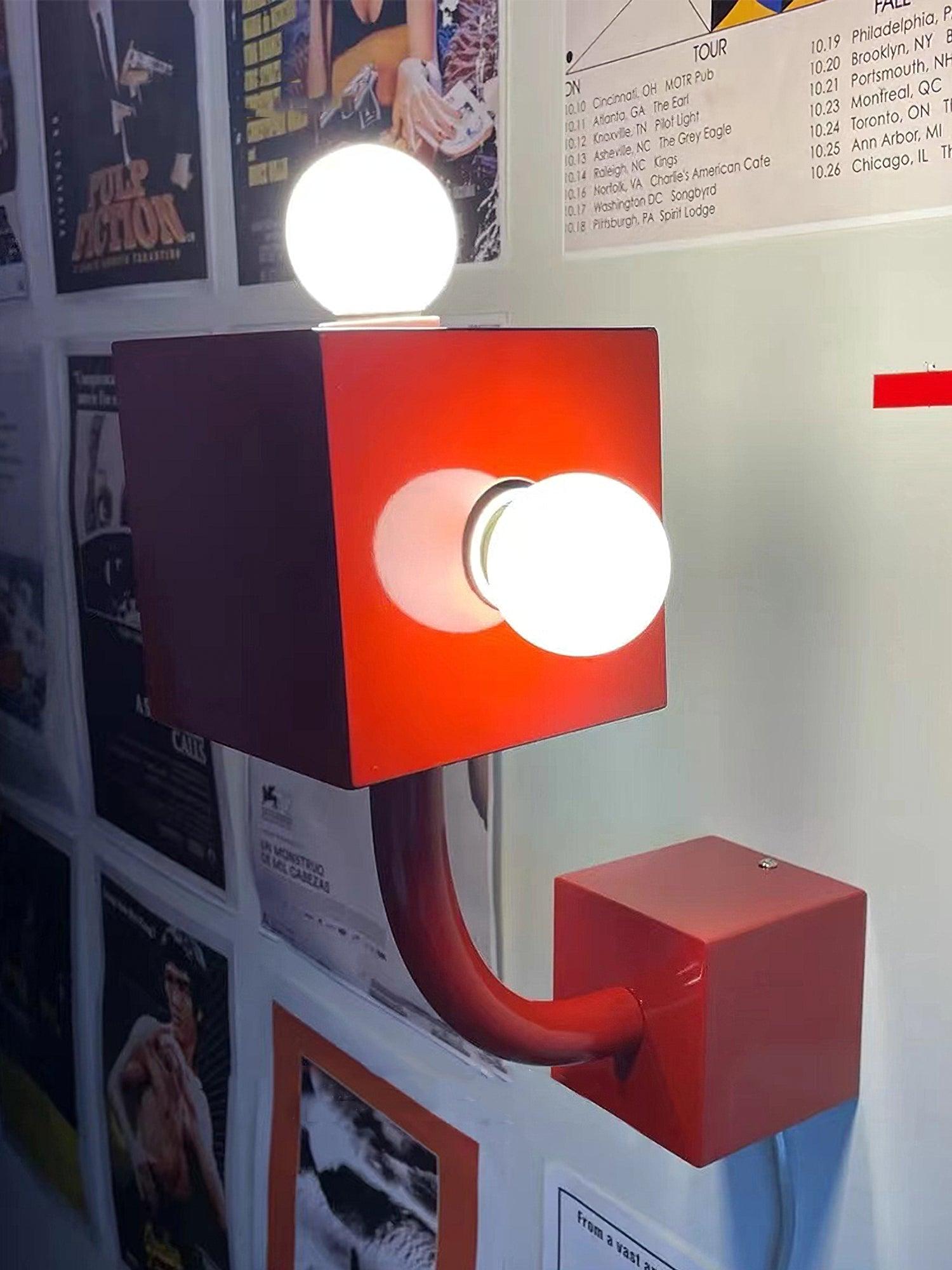 WOW Red Cube Wall Lamp