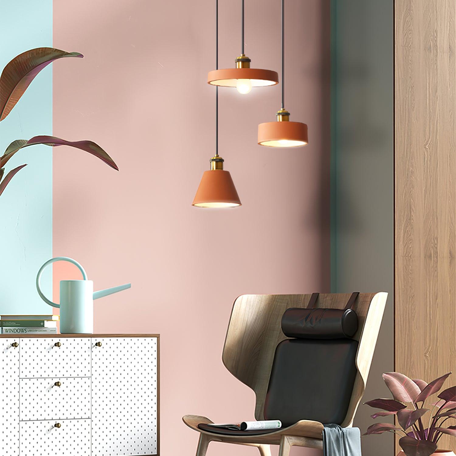 WOW Resin Geometric Pendant Lamp