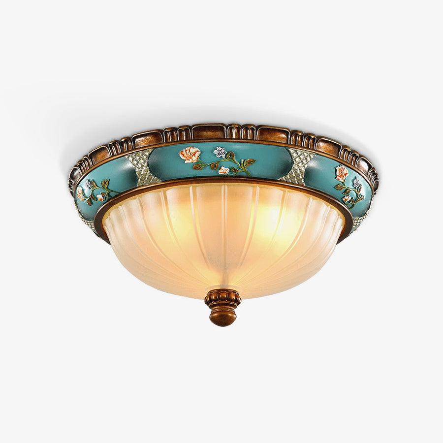 WOW Retro Floral Resin Recessed Ceiling Light