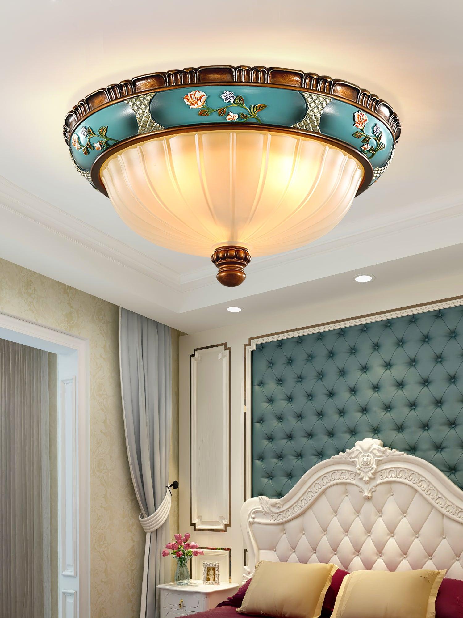 WOW Retro Floral Resin Recessed Ceiling Light