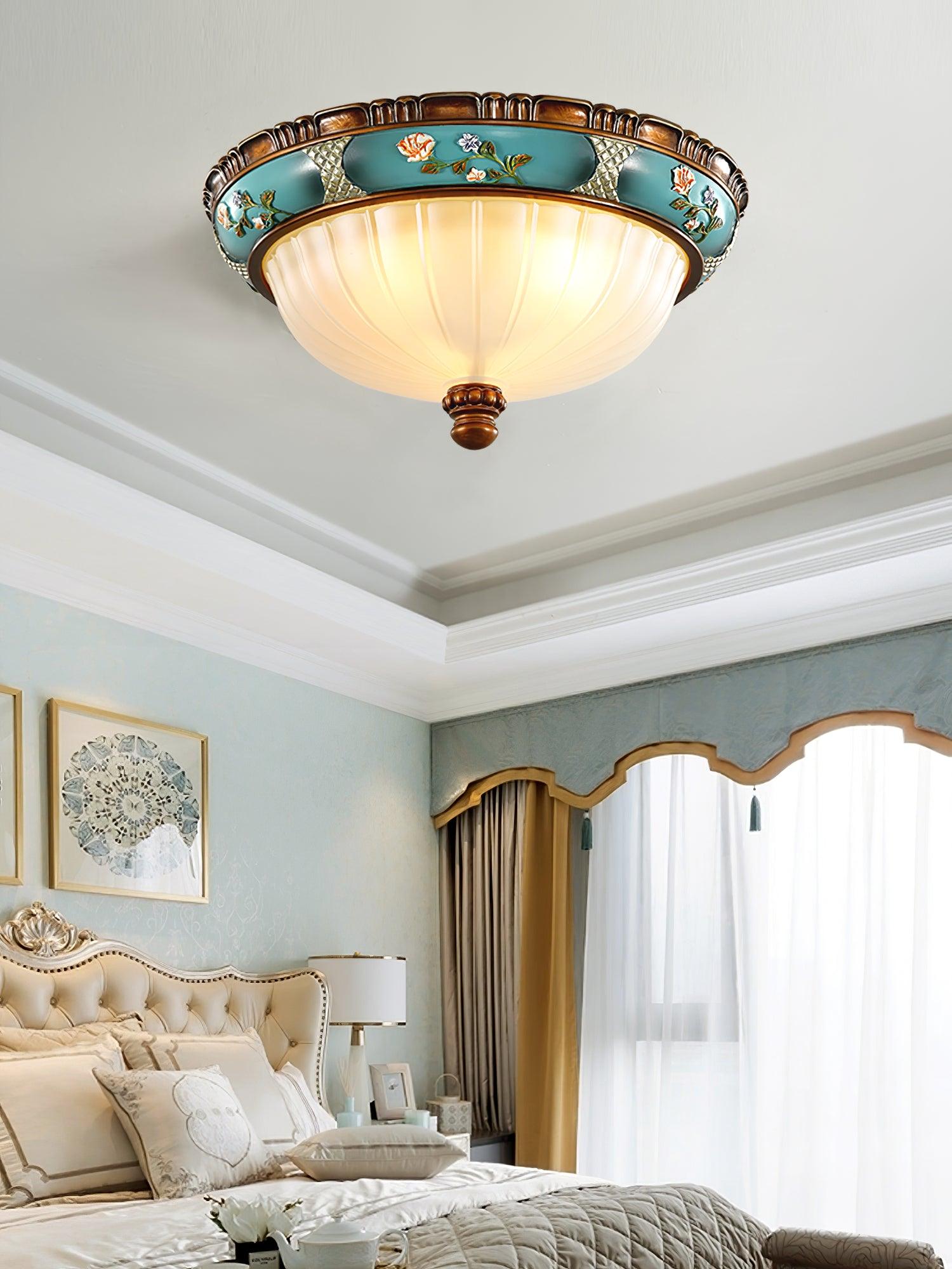 WOW Retro Floral Resin Recessed Ceiling Light