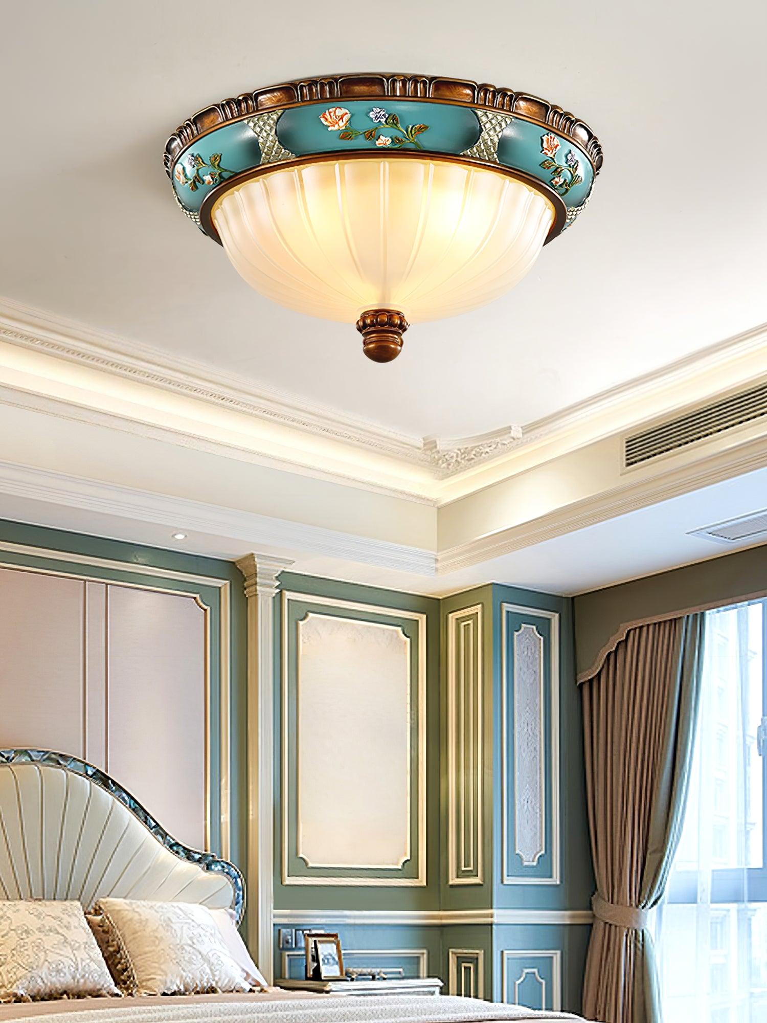 WOW Retro Floral Resin Recessed Ceiling Light