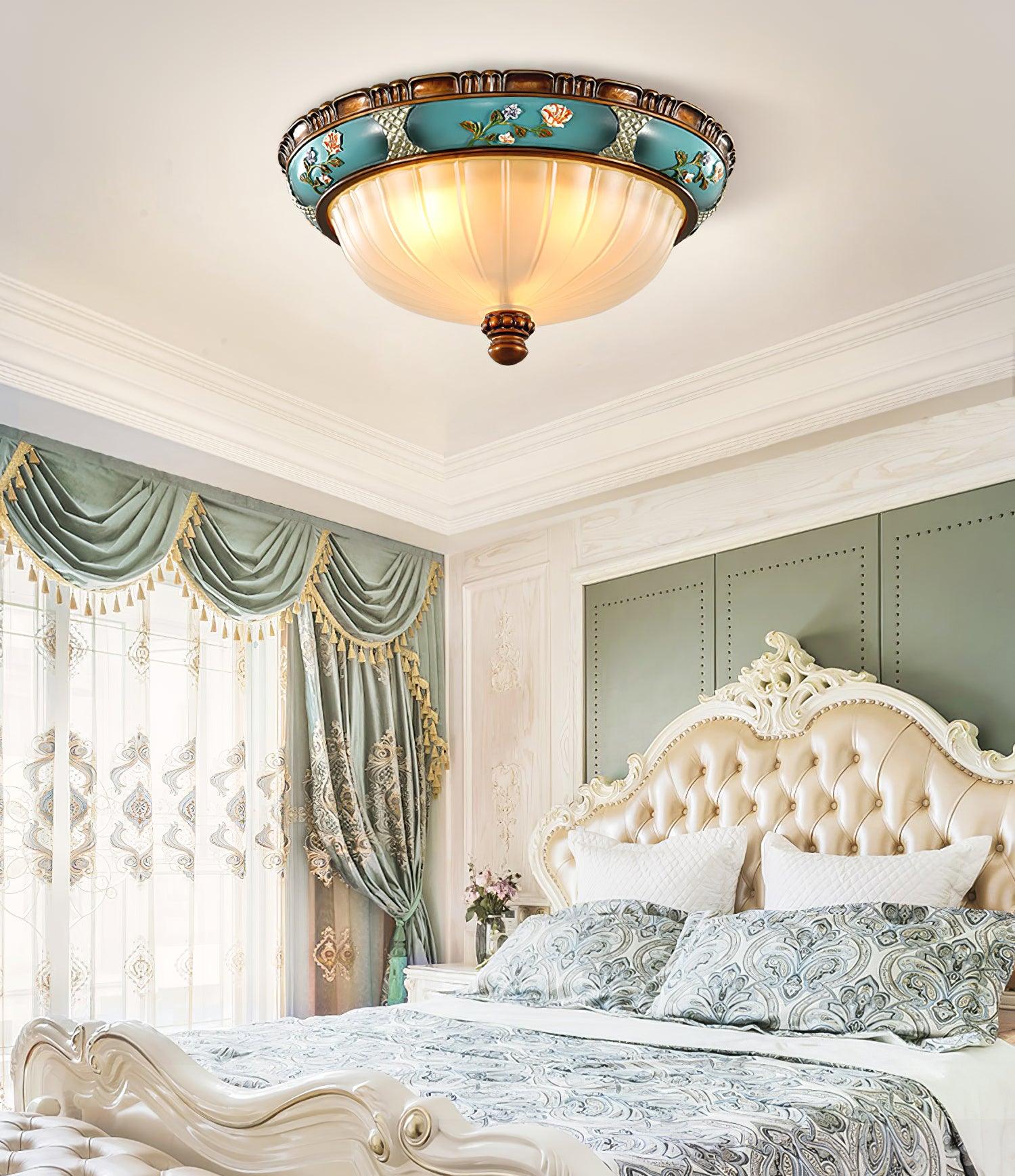 WOW Retro Floral Resin Recessed Ceiling Light