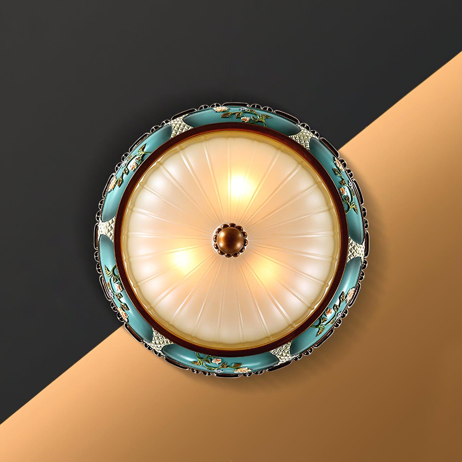 WOW Retro Floral Resin Recessed Ceiling Light