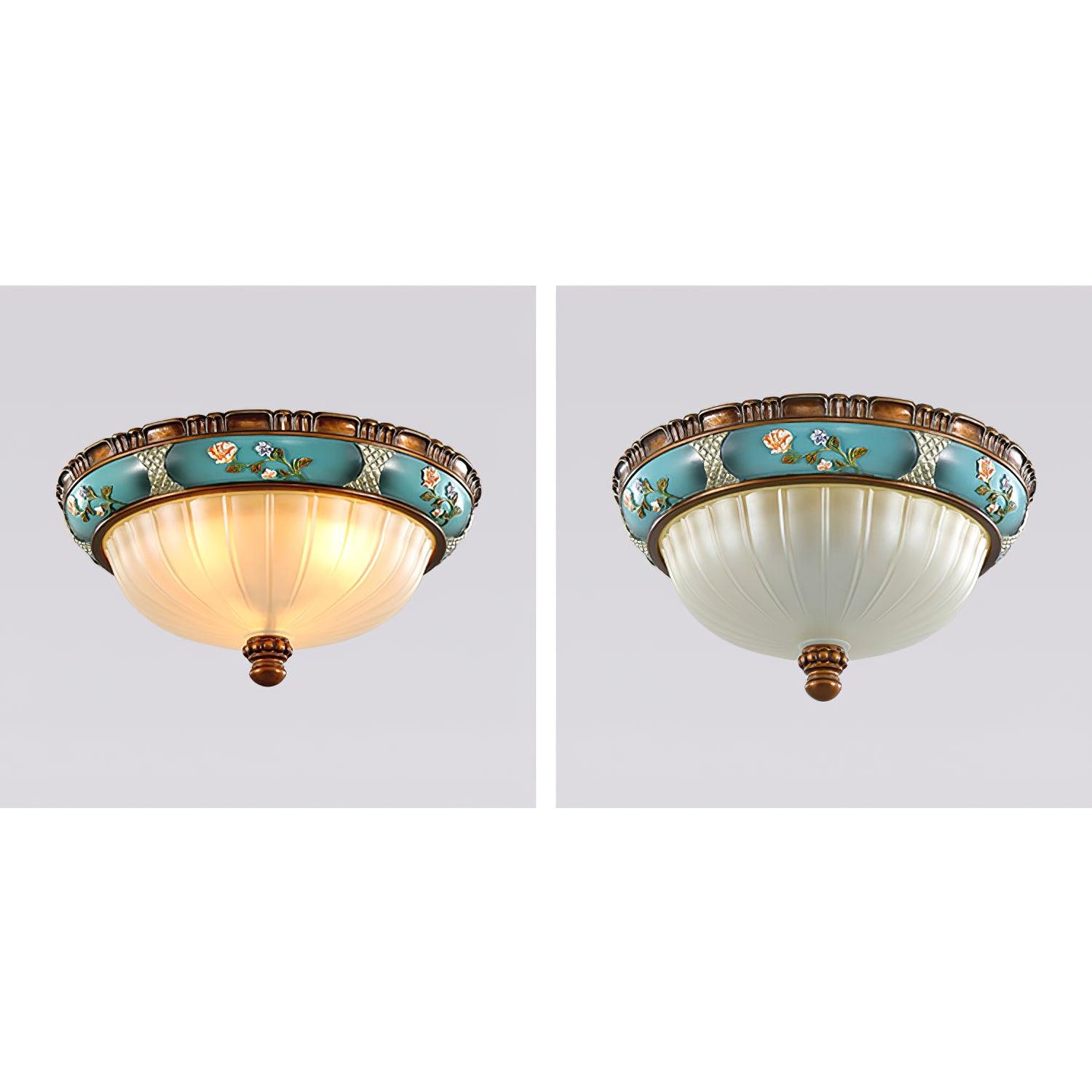 WOW Retro Floral Resin Recessed Ceiling Light