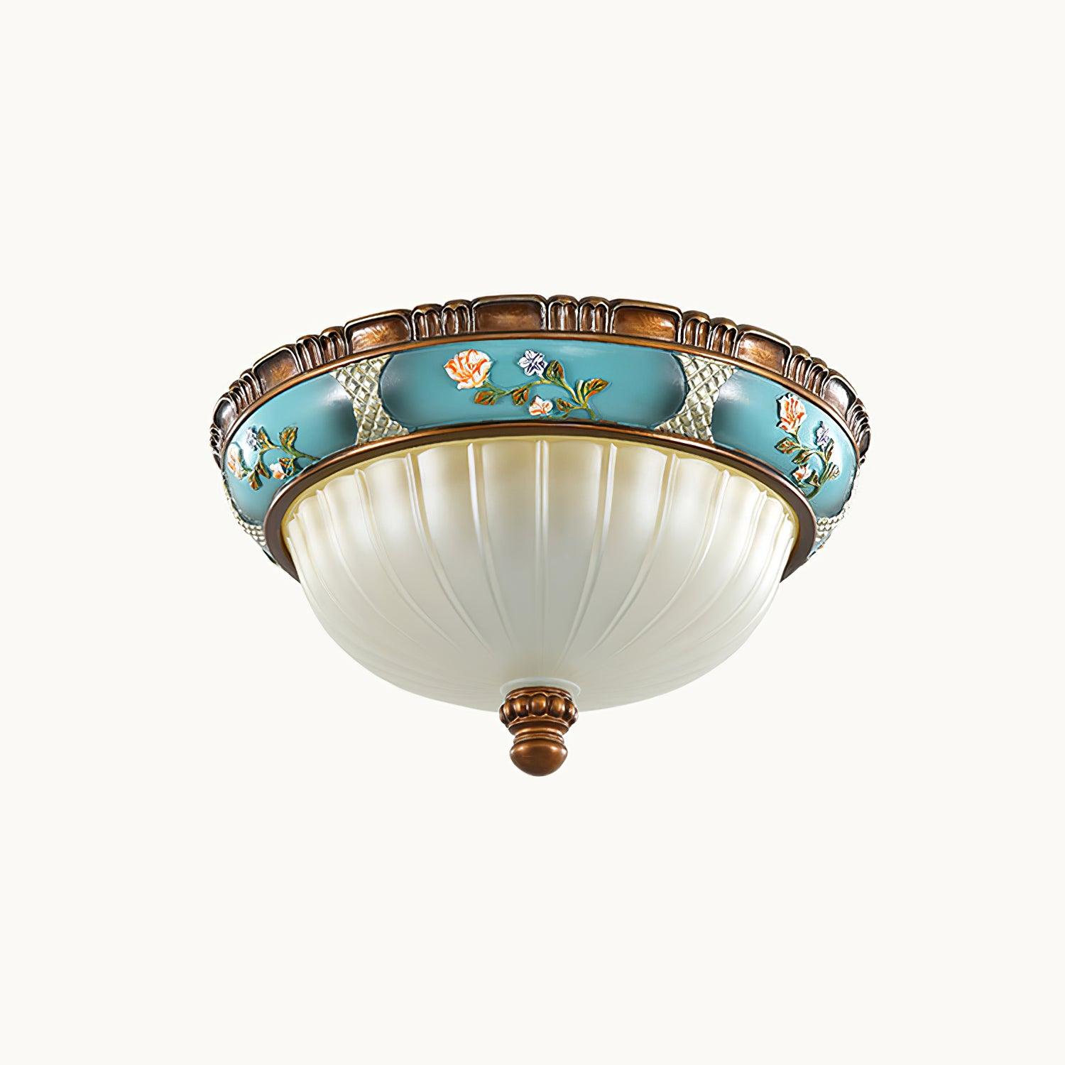 WOW Retro Floral Resin Recessed Ceiling Light