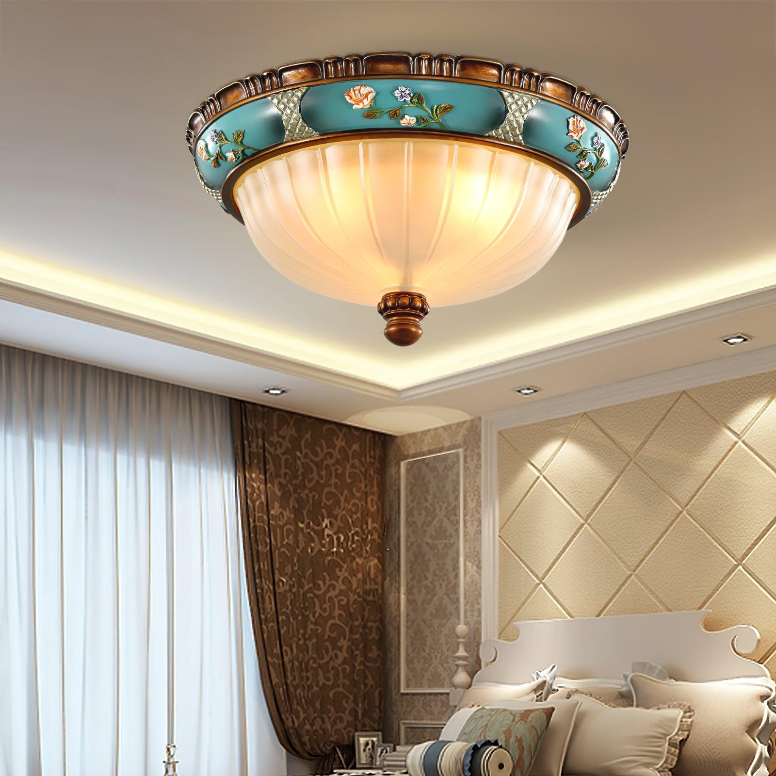 WOW Retro Floral Resin Recessed Ceiling Light