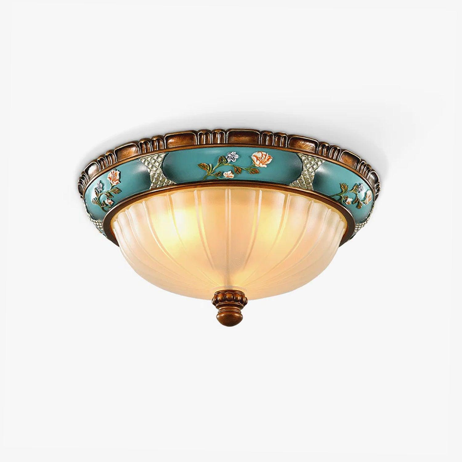 WOW Retro Floral Resin Recessed Ceiling Light