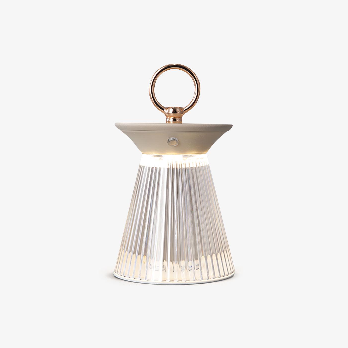 WOW Ribbed Acrylic Built-in Battery Table Lamp