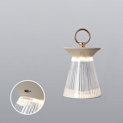 WOW Ribbed Acrylic Built-in Battery Table Lamp