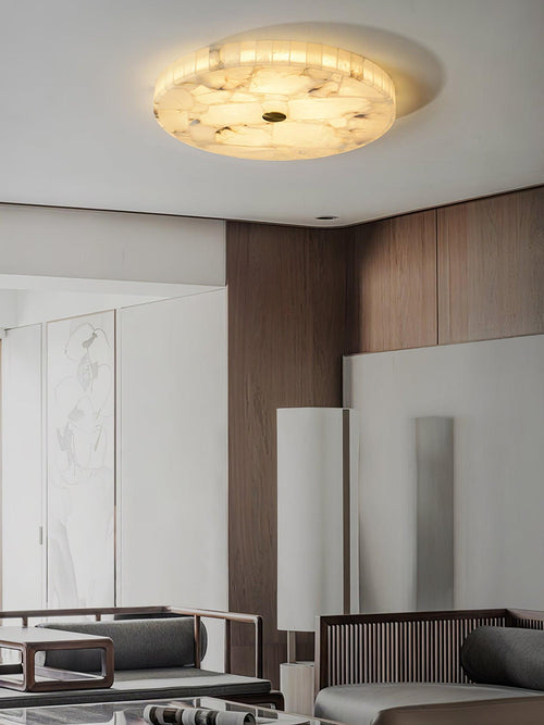 WOW Round Alabaster Ceiling Lamp
