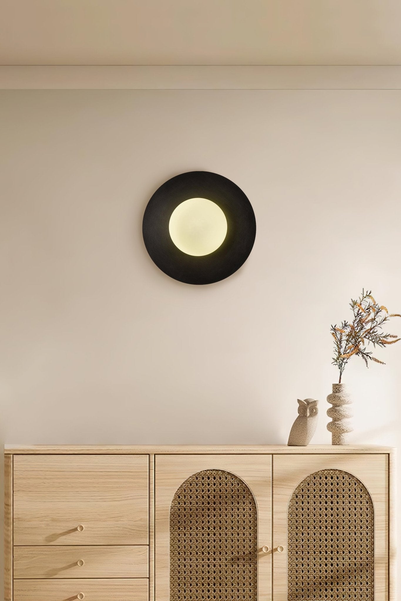 WOW Round Glass Art Wall Lamp