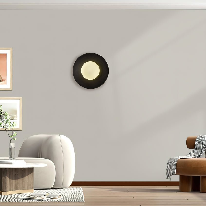 WOW Round Glass Art Wall Lamp