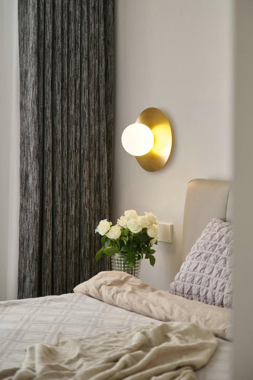 WOW Round Glass Art Wall Lamp