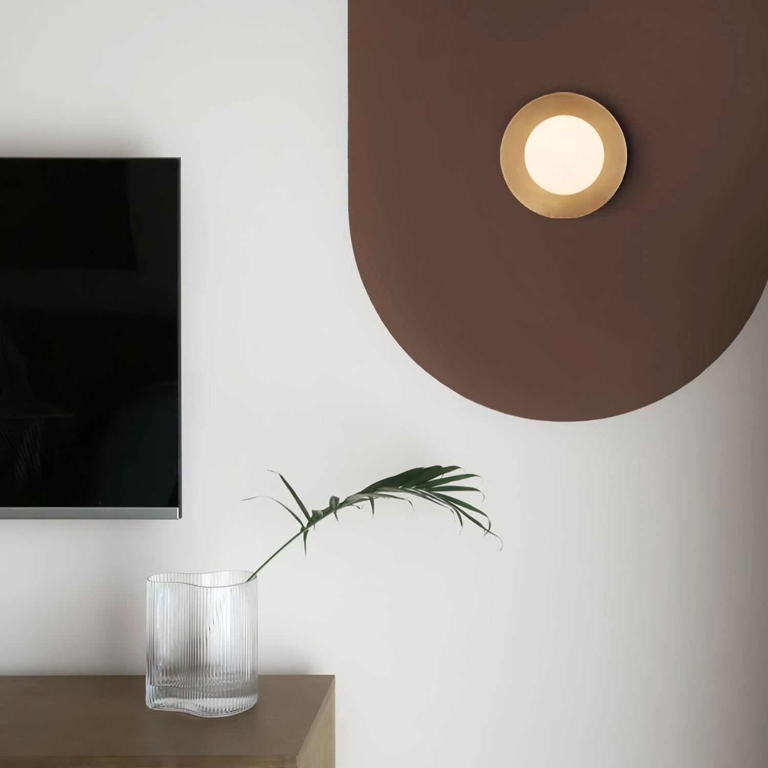 WOW Round Glass Art Wall Lamp