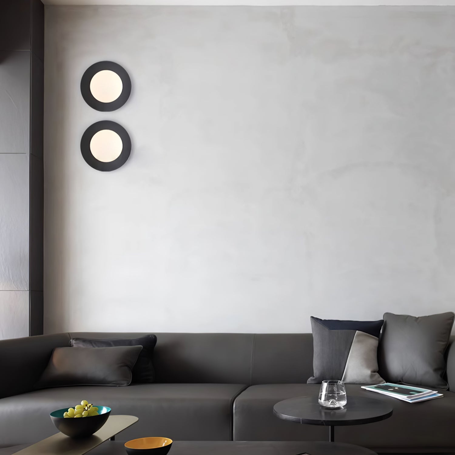 WOW Round Glass Art Wall Lamp