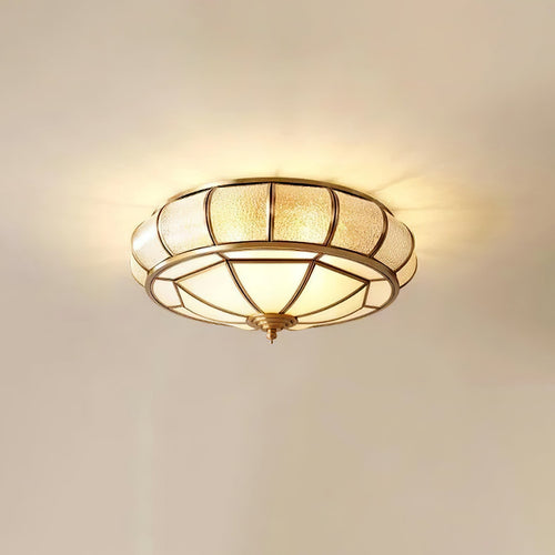 WOW Round Textured Glass Ceiling Light