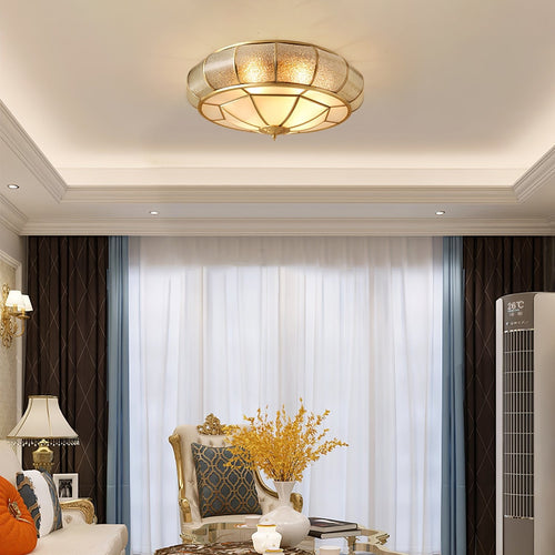 WOW Round Textured Glass Ceiling Light