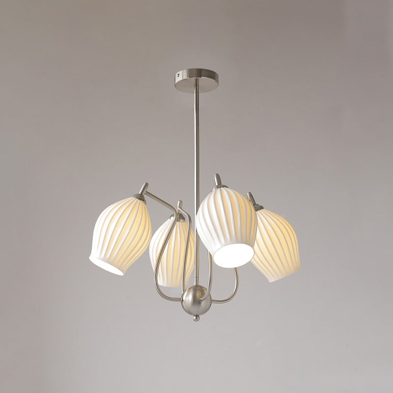 WOW Fluted Ceramic shaded Chandelier-wow2121