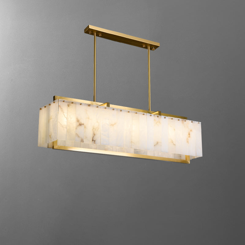 WOW Rectangular Alabaster Chandelier-wow2390b