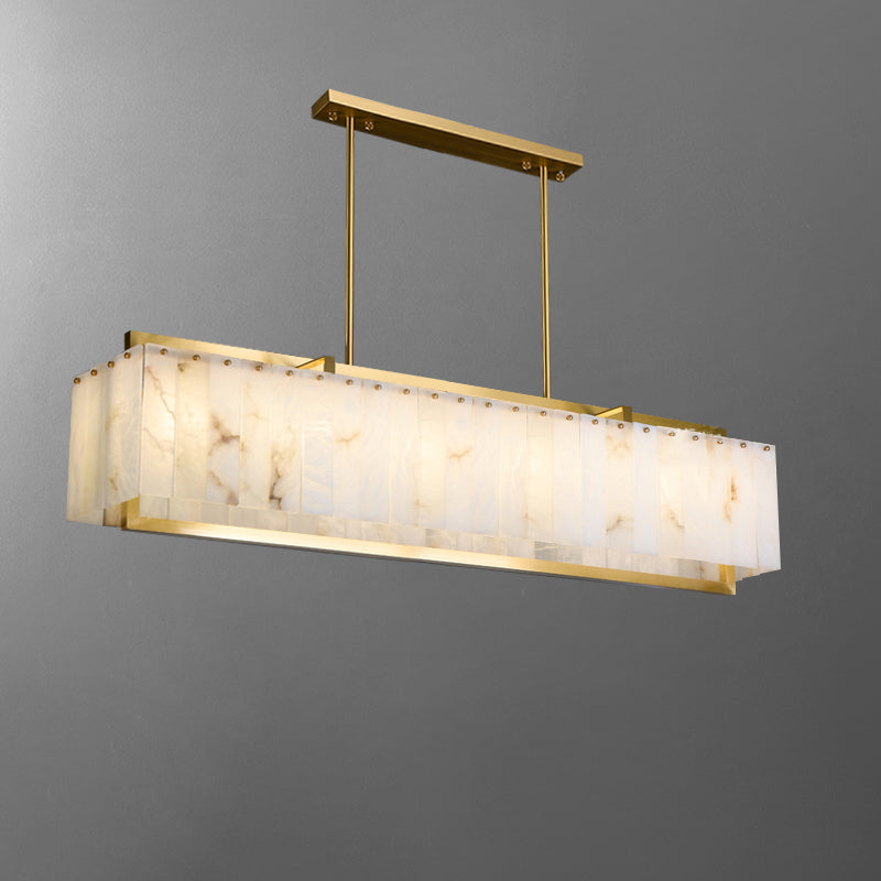 WOW Rectangular Alabaster Chandelier-wow2390b
