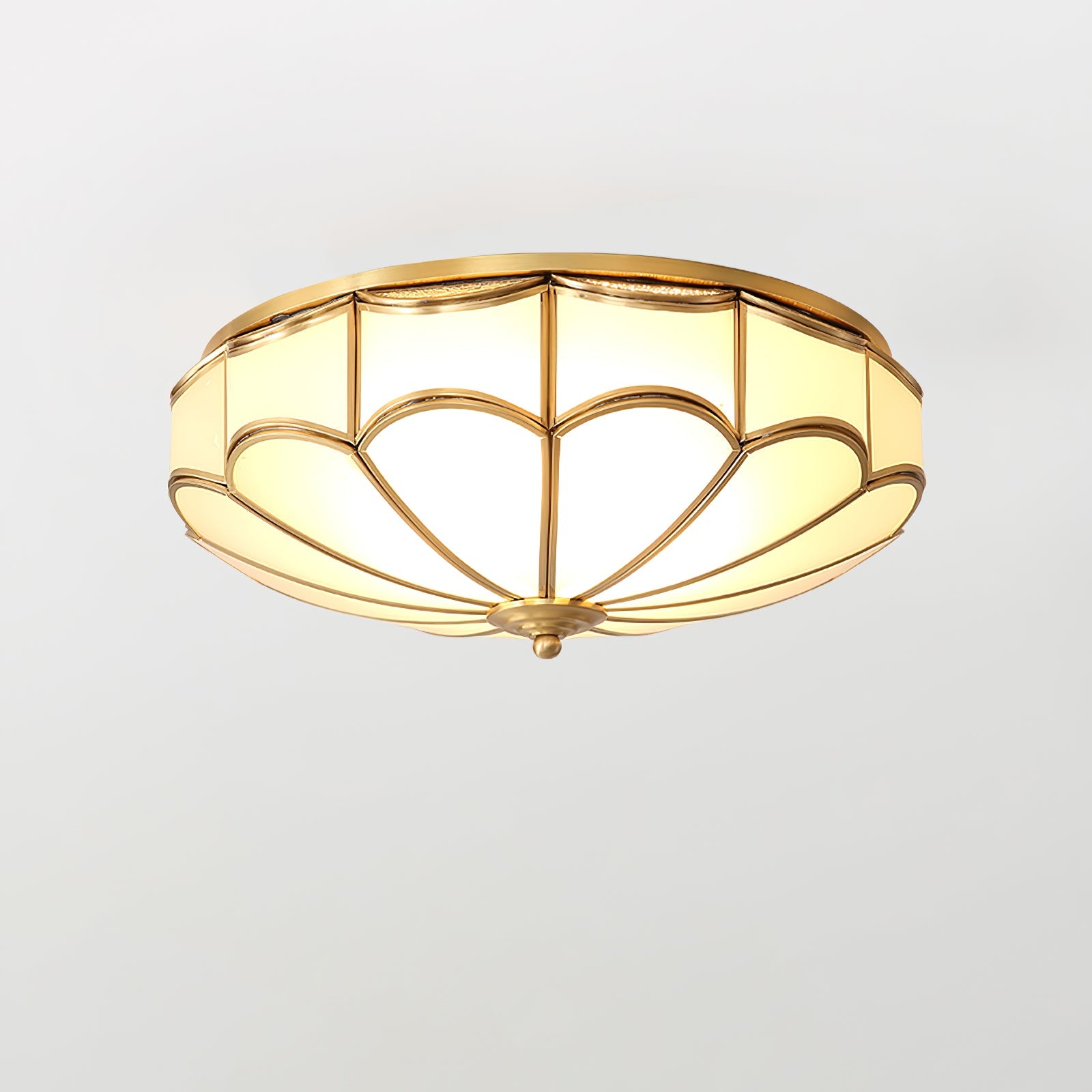 WOW Scalloped Flush Ceiling Light