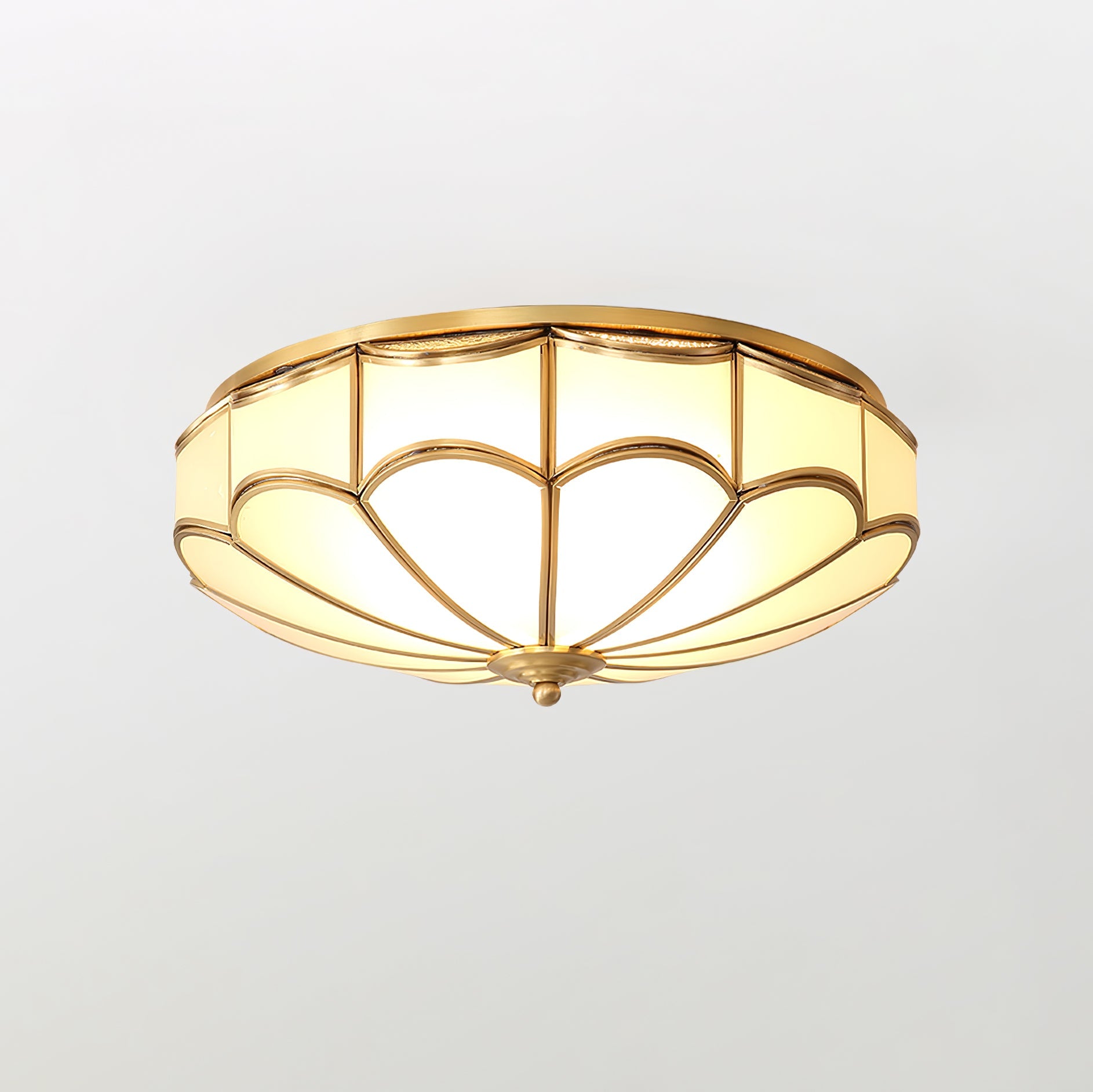 WOW Scalloped Flush Ceiling Light