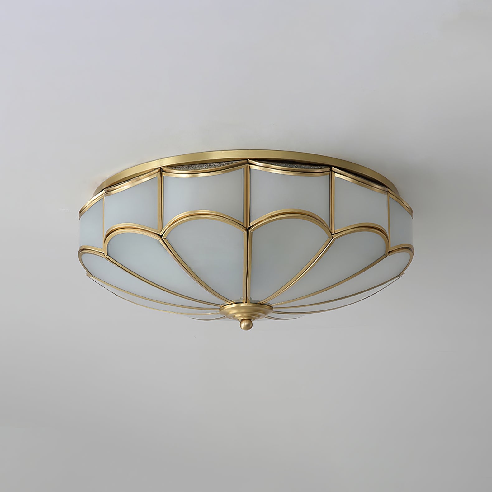 WOW Scalloped Flush Ceiling Light