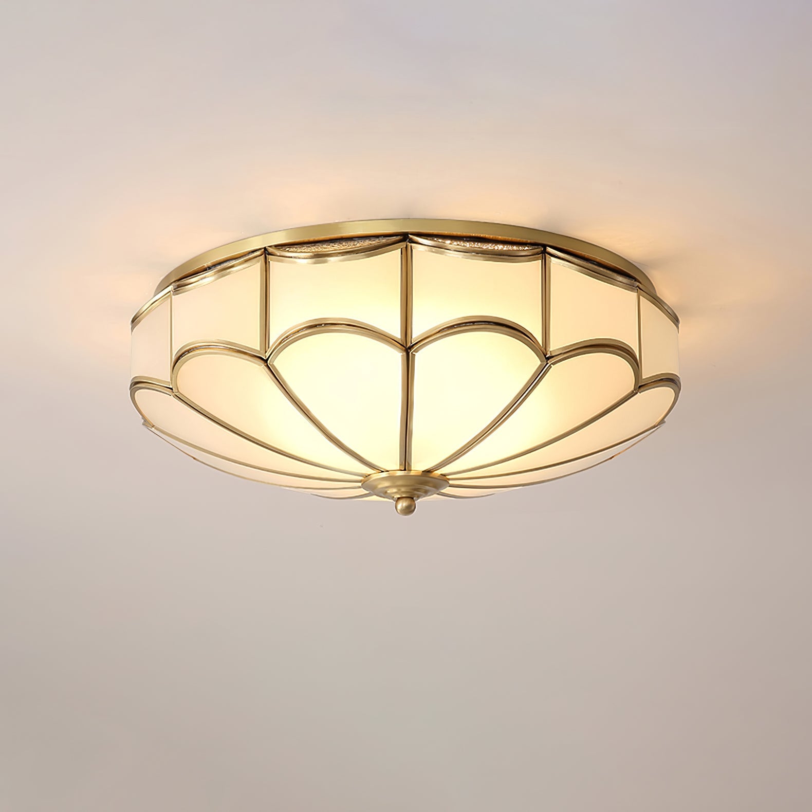 WOW Scalloped Flush Ceiling Light