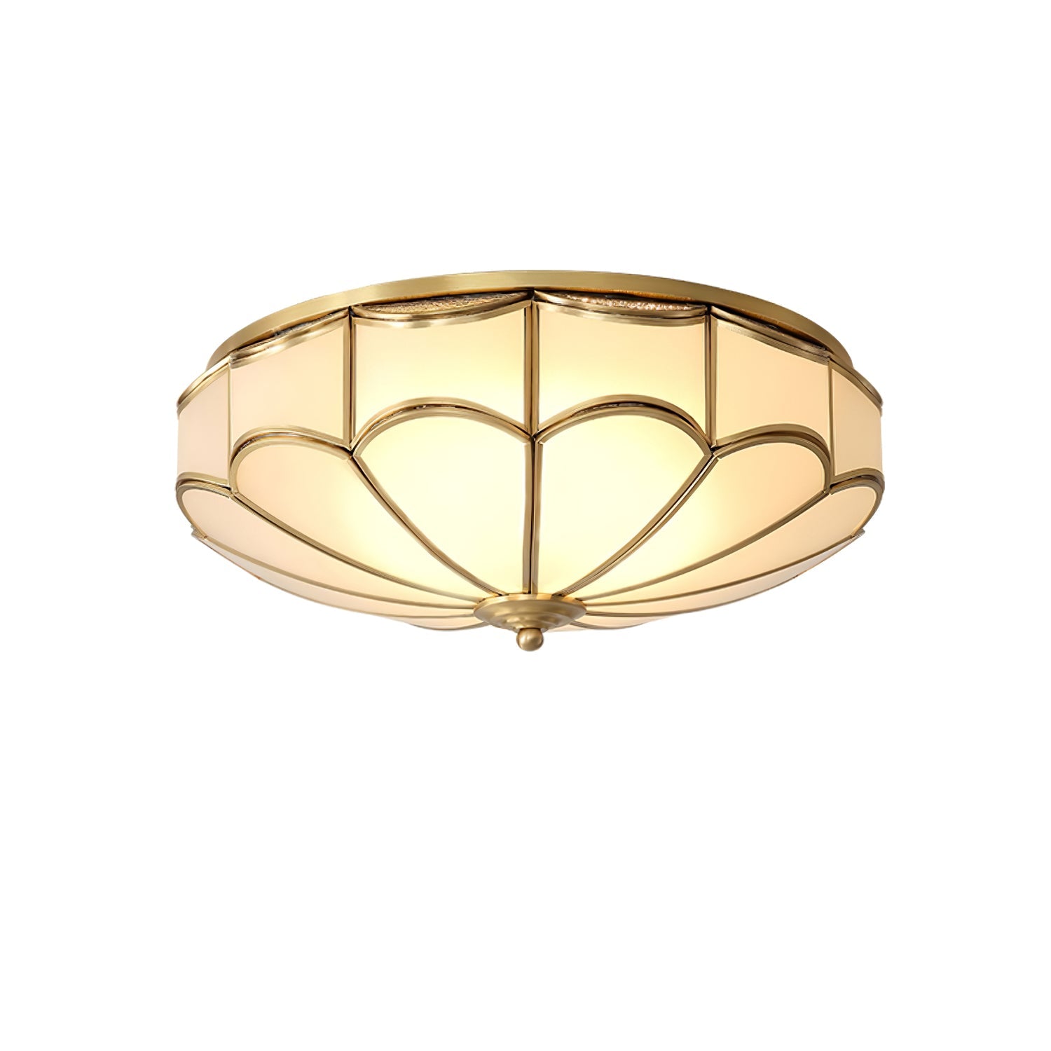 WOW Scalloped Flush Ceiling Light