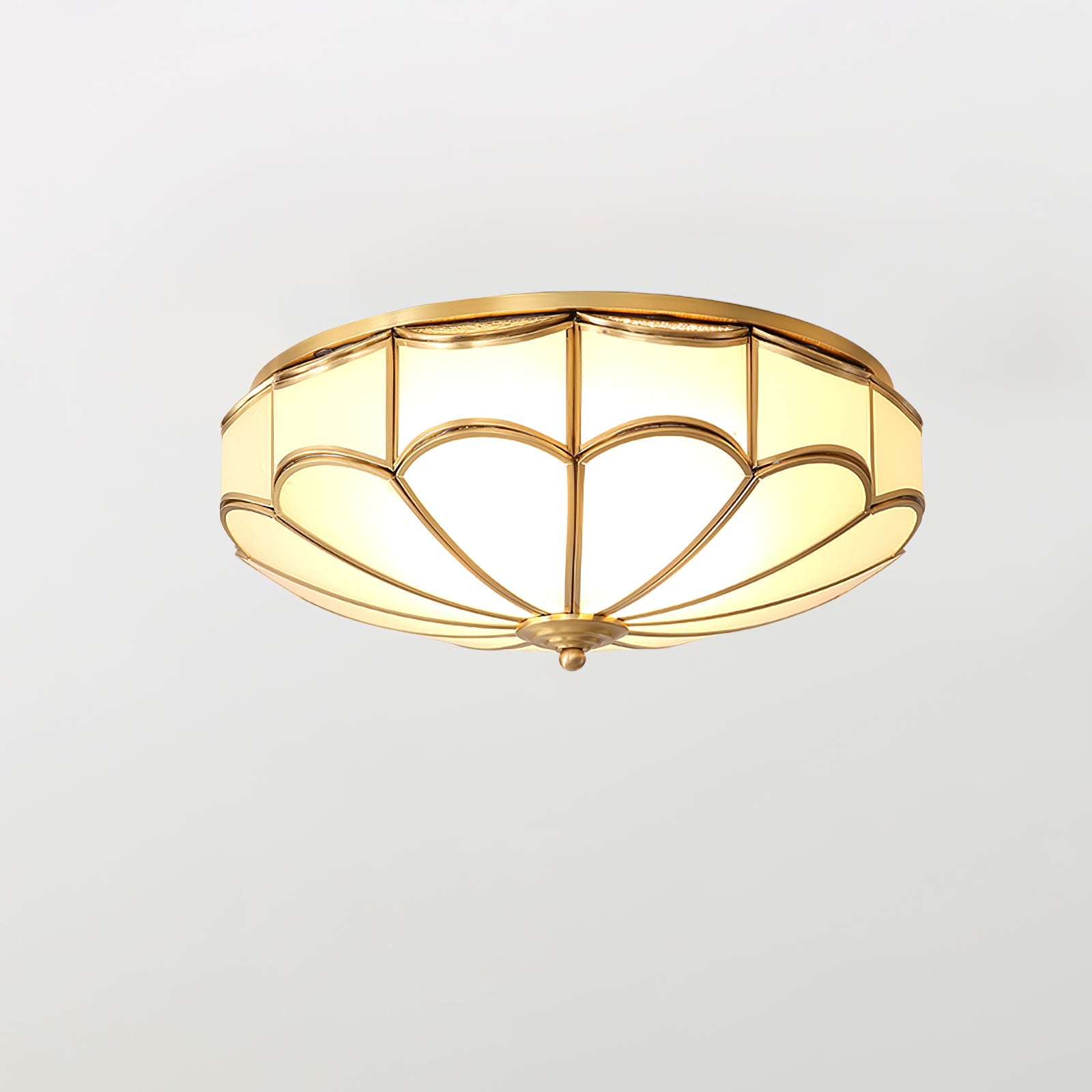 WOW Scalloped Flush Ceiling Light