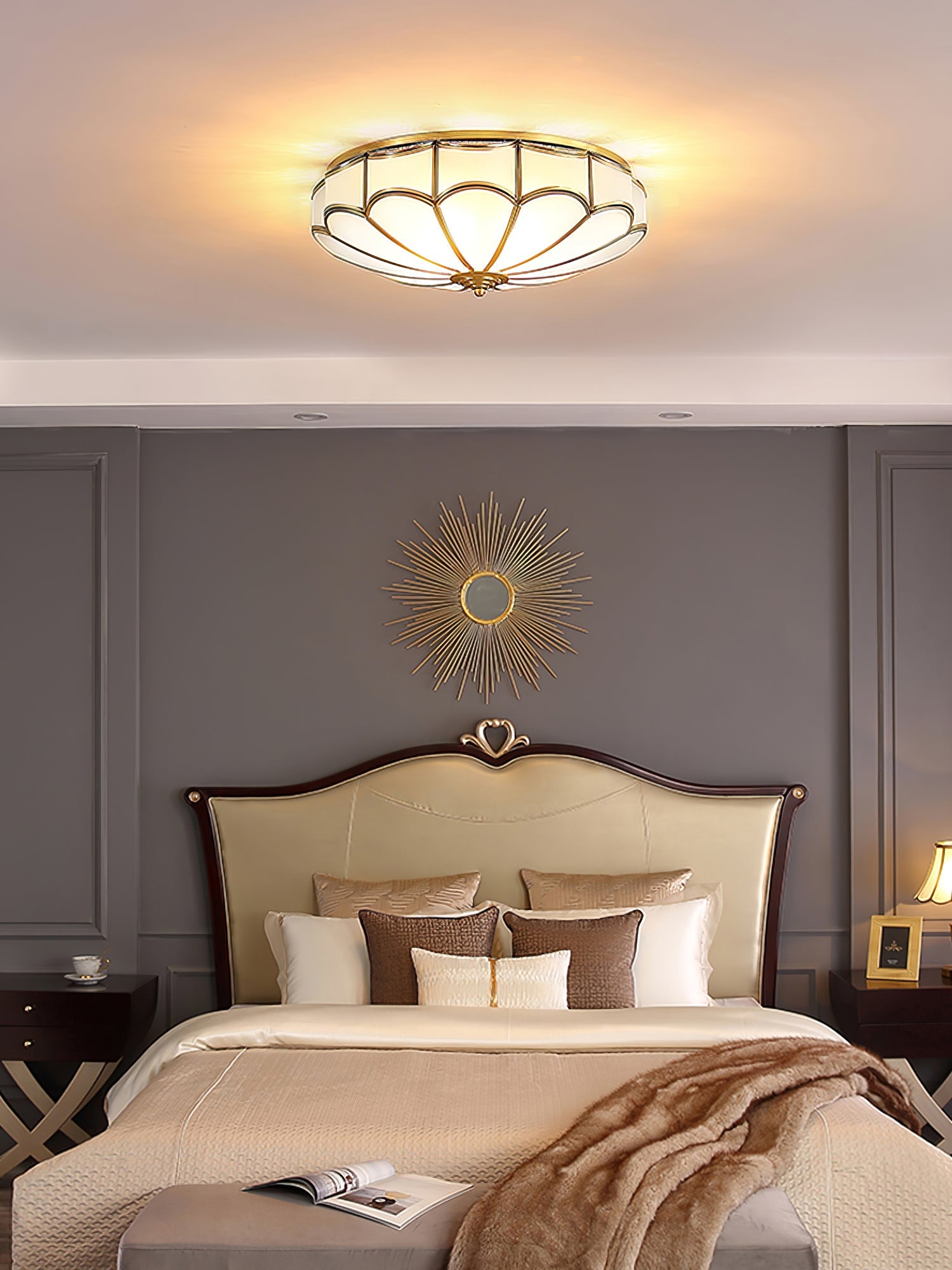 WOW Scalloped Flush Ceiling Light