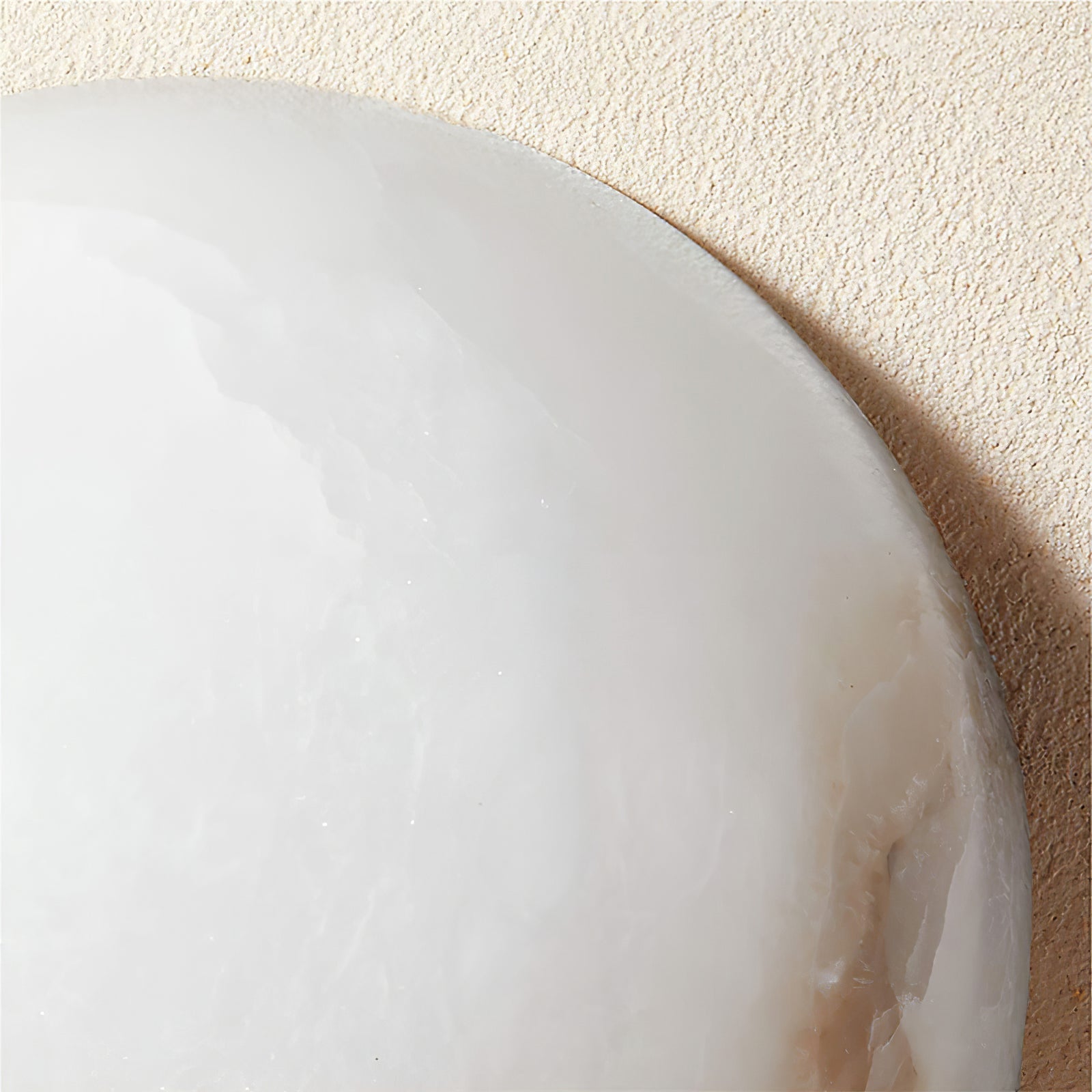 WOW Semicircular Alabaster Wall Lamp