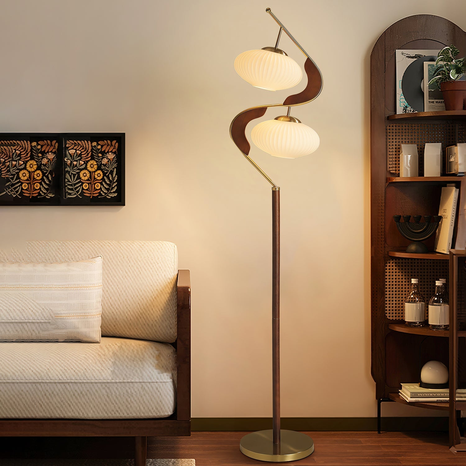 WOW Serenita Double Shade Floor Lamp
