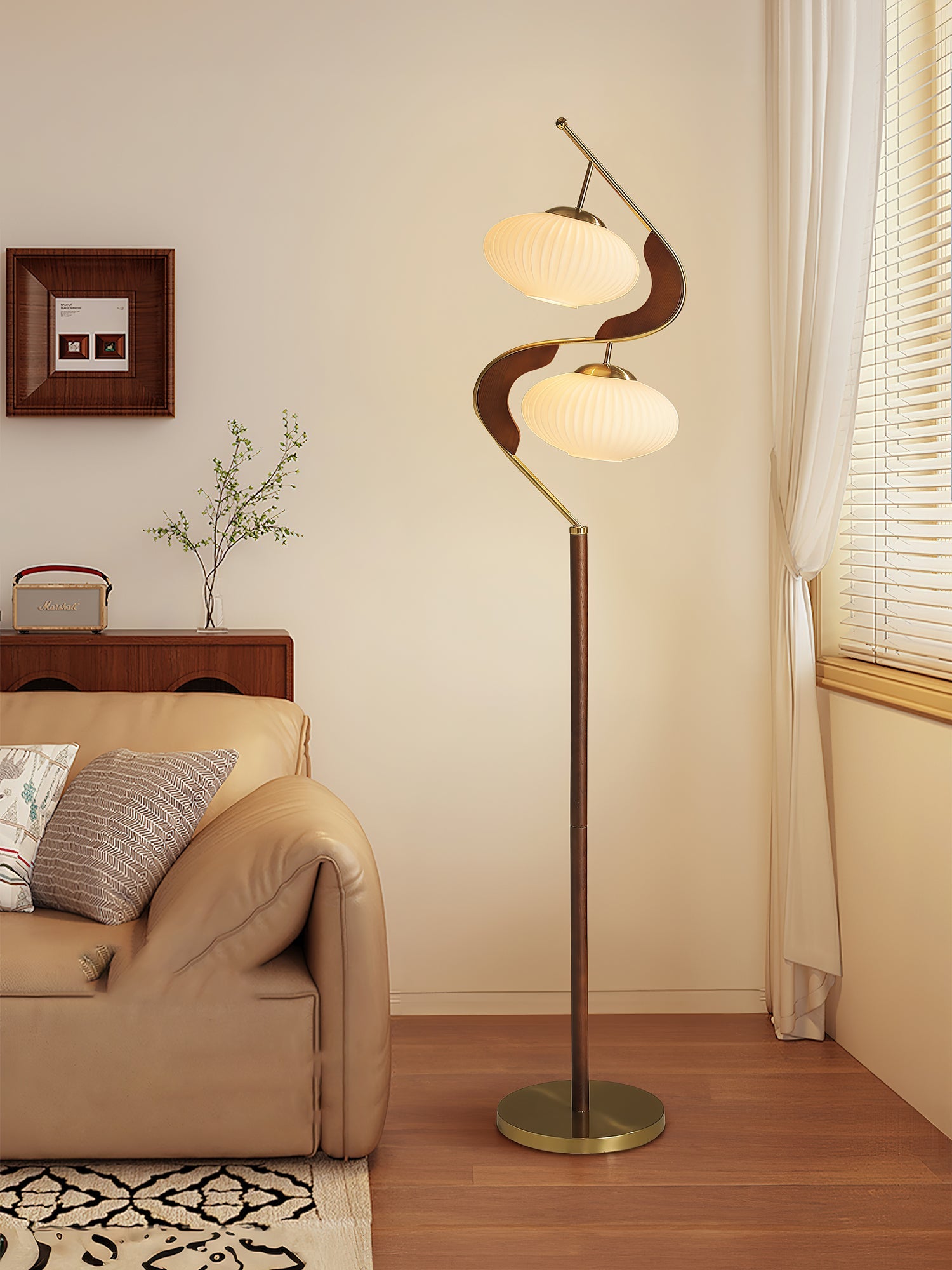 WOW Serenita Double Shade Floor Lamp
