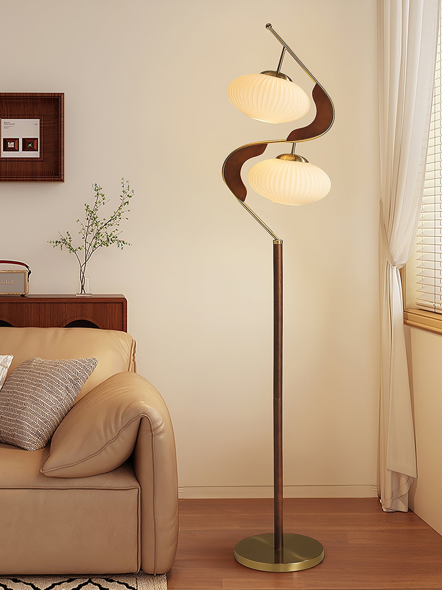 WOW Serenita Double Shade Floor Lamp