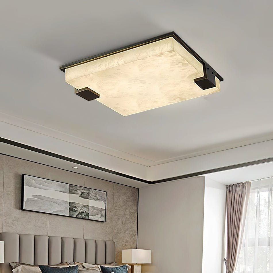 WOW Square Alabaster Ceiling Lamp