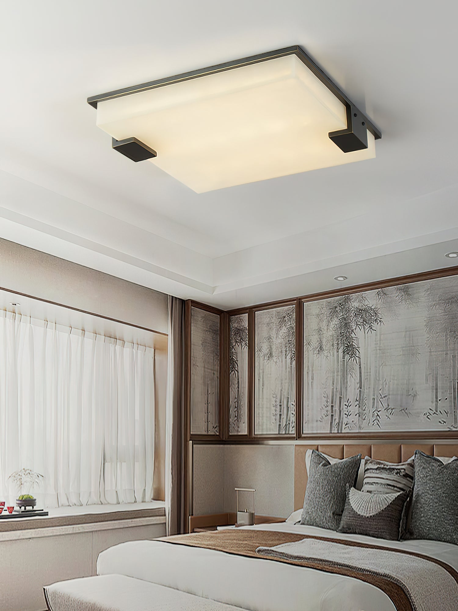 WOW Square Alabaster Ceiling Lamp